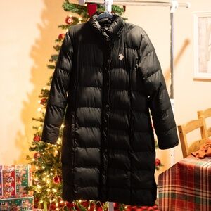 U. S. Polo Assn Women’s Full Zip Black Puffer Jacket Size 2X